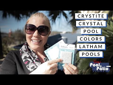 Crystite Crystal Fiberglass Pool Colors - Latham Pools - Pool Talk with Trish - Patricia Zars