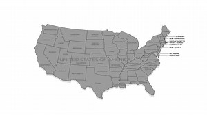 United States Of America Animated Map With Stock Motion Graphics SBV-338378364 - Storyblocks