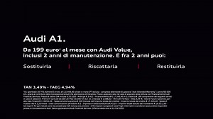 Scopri #AudiA1 Sportback 1.0 TFSI Admired S tronic con manutenzione Premium Care e Audi Value, la formula che ne garantisce il valore futuro. Dopo due anni, potrai decidere se completare l’acquisto, sostituirla o restituirla. | Audi Italia