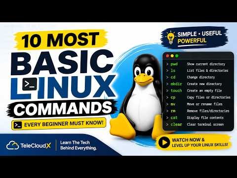 10 Linux Commands Every Beginner Must Know | Linux Tutorial for Beginners | Basic Linux Commands