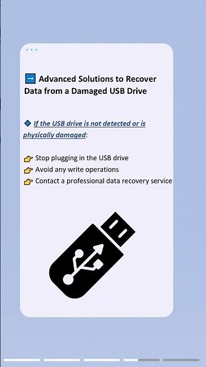 Damaged USB Drive: How to Recover Data #usb #damaged #recovery #data #files