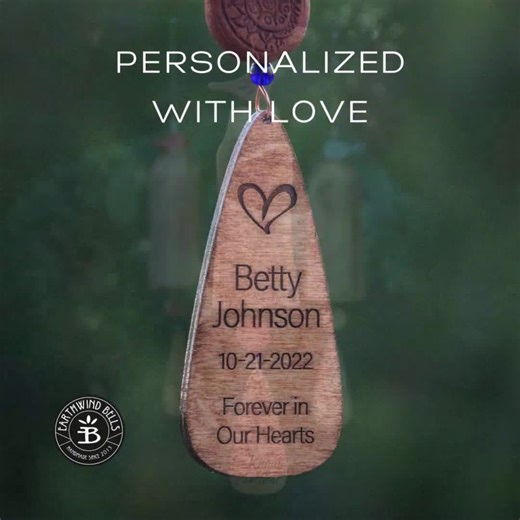 Memorial Wind Chimes for Bereavement - Personalized Handmade Gift in Loving Memory - Etsy