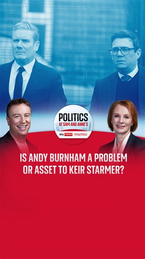 With less than 24 hours until polls open for the Gorton and Denton by-election, Sky's Sam Coates and Politico’s Anne McElvoy assess if Andy Burnham could be seen as a problem or asset for Sir Keir Starmer. Listen to PASAA here: https://podfollow.com/politics-at-sam-and-annes/view | Sky News