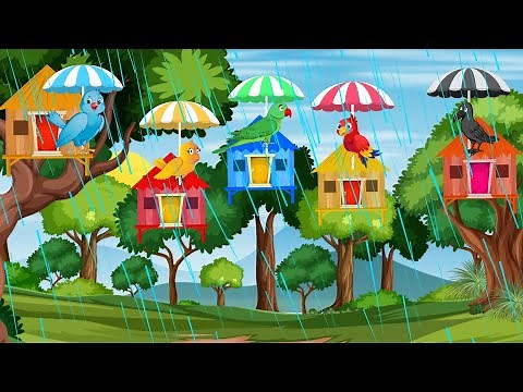 Jungle main Barish | Chidiya Cartoon Kahani | Kauwa Chidiya Stories | Tuni Chidiya Cartoon | Maza Tv