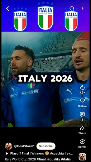 Italy world cup song 2026