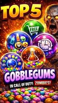 The 5 BEST GOBBLEGUMS From Call of Duty: Zombies! (No Debate) #zombies #blackops #warzone