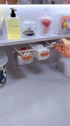 Buy Smart Gadgets on Instagram: "Cute, clear & clutter-free storage 🧺✨ Mini drawer box perfect for bathroom or kitchen essentials. drawer storage box, mini storage organizer, bathroom cabinet organizer, transparent storage box, cartoon storage box, kitchen storage, countertop organizer, space saving storage, home organization, small item storage, aesthetic storage, plastic storage box, daily essentials organizer,"