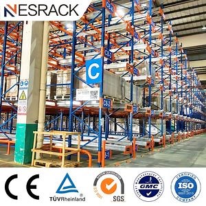 [Hot Item] Manufacturer Automated 2 Way Radio Shuttle Rack System Warehouse Storage Steel Heavy Duty Drive in Shuttle Pallet Racking System