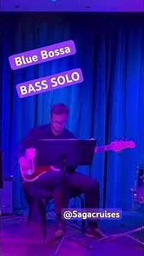 🎵 Blue Bossa – Live Jazz Trio ft. Bass Solo | Smooth Latin #guitar #jazz #jazzguitar #solo #music