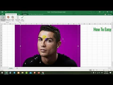 How to change the background color of an image with Excel
