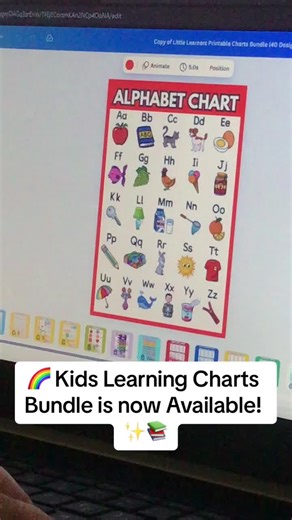 Kids Learning Charts Bundle – 42 Fun Educational Posters