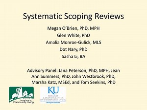 Systematic Scoping Reviews - SlideServe