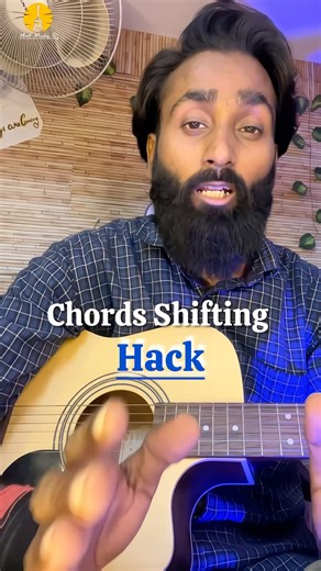 Chord transition hack - Guitar lesson #guitar #shorts