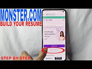 ✅ How To Build Your Resume In Monster.com 🔴