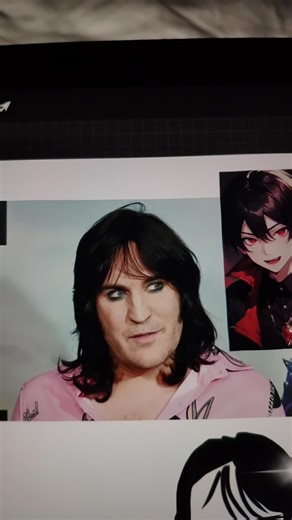 Noel as a Vampire: Great British Bake Off Art