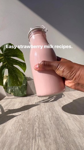 Easy strawberry milk recipes 🍓 | Cecily's Natural
