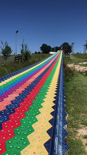 Colorful Outdoor Slide Fun for Kids