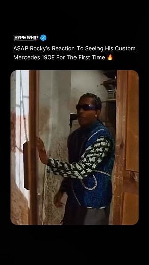 HYPEWHIP on Instagram: "A$AP Rocky Turned His Virtual Dream Ride Into Reality With A Custom Mercedes-Benz 190E Built For Need For Speed. The Car Mirrors His In-Game Hero Vehicle From Need For Speed: Unbound. It Features A Bold Half-Black, Half-White Paint Split For A Striking Yin-Yang Look. Custom Details Include Gold-Plated Badges, “X” Taped Headlights, Deep-Dish Wheels, And A New York Plate Reading “A$-AP.” The Build Uses Air Lift Performance Suspension For Adjustable Ride Height. The Base 190