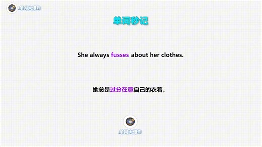 🔔单词秒记： fuss
