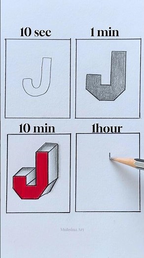 10 Second Vs 1 Hour Challenge🤔😱 #shorts #craft #art #drawing #crafts #satisfying