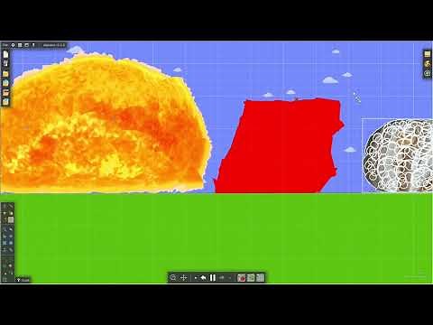 Sketch play algodoo with numberblock 1 - Solar System Spongified