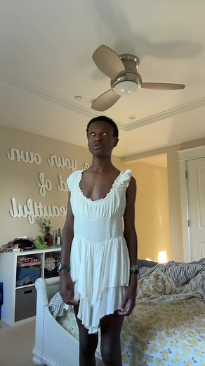 Stylish White Sleeveless Ruffled Dress Showcase