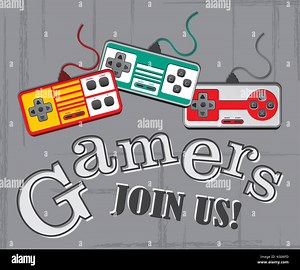 editable video game console theme vector graphic art design illustration Stock Vector Image & Art - Alamy