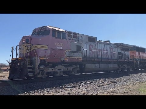 BNSF L-RDV7591 with Warbonnets & SD75M Rebuild at Marietta, OK (February 3, 2025)