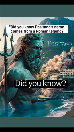 Did you know Positano’s name comes from a Roman legend?#travel #vacation #italy #positano