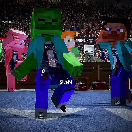 Minecraft FIFA Football Game - Epic Villager Salto Kick