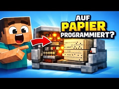 Spiele programmieren nur mit Papier? | Minecraft Animation