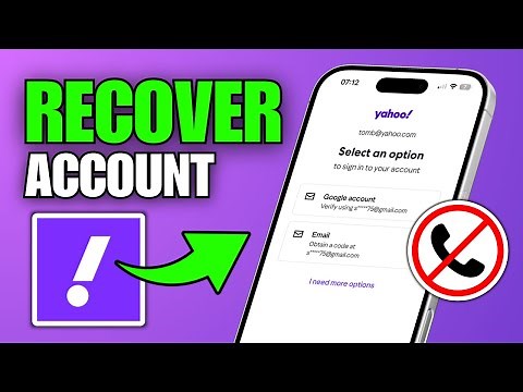 How To Recover Yahoo Account Without Phone Number & Email