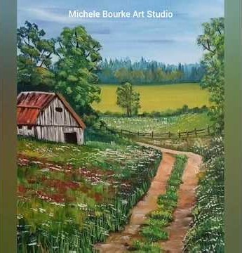 How To Paint A Rustic Cabin In Acrylics