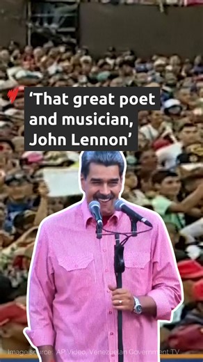 Venezuelan President Nicolás Maduro invoked John Lennon's iconic song Imagine as he called for peace amid escalating tensions with the US. "Peace, peace, peace. Do everything for peace. As John Lennon used to say, right?" he said to his supporters during a rally on the weekend. Maduro's comments come as the US stationed its most advanced aircraft carrier near Venezuela's coast, which the Trump administration says is aimed at fighting drug trafficking. For the latest news, visit: https://www.sbs.