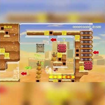 Ψ¤ Hot Dunes ¤Ψ 【Platforming】 by Klasflod #shorts 🍄Super Mario Maker 2 Switch 2 No Commentary #dxd