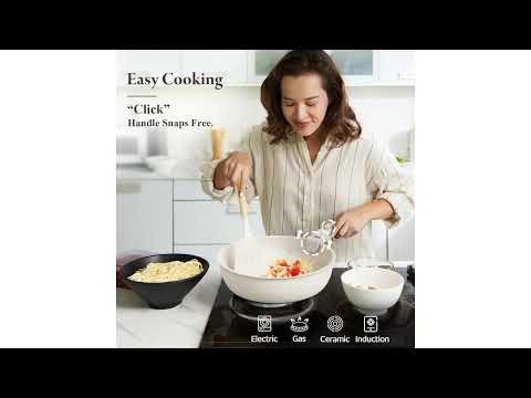 Review: The Ultimate 17-Piece Ceramic Nonstick Cookware Set for Healthy Cooking!