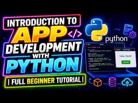 Introduction to App Development with Python | Full Beginner Tutorial