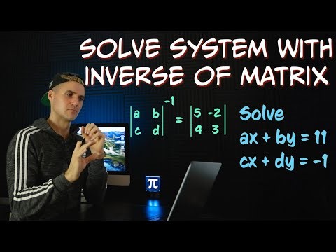 Math 1229 (Western University) - Solve System with Inverse of Matrix