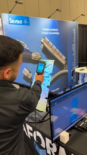 Live from the conference floor: Creaform’s HandySCAN EVO Elite in action! 😎 Wireless, user-friendly, and optimized for complex shapes – this is the future of 3D inspection. Freddie Arroyo Creaform Don’t miss the full video👇 #Creaform #PortableScanner #Metrology #additiveinnovstors | Jace Dugas