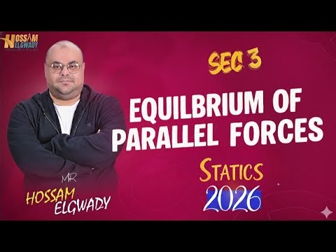 Equilibrium of a System of Coplanar Parallel Forces تالته ثانوي Sec3 2026