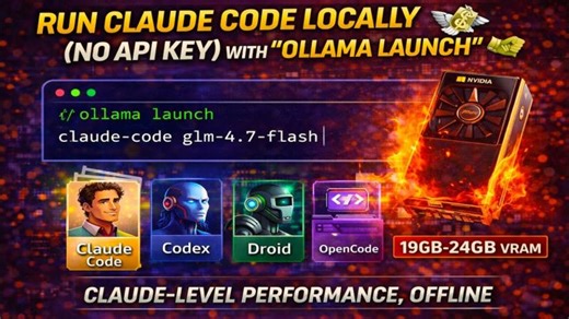 Run Claude Code Locally (No API Key) with Ollama Launch 💸 | Revanth Reddy T