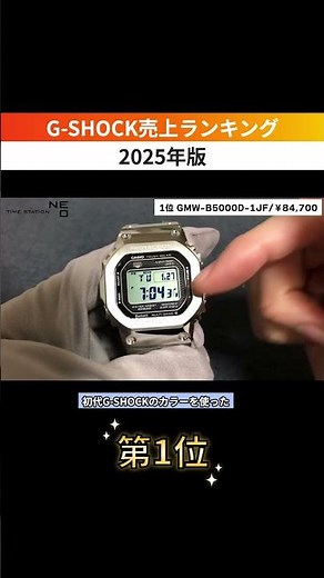1st Place Part 2: GMW-B5000D-1JF / ¥84,700 [2025 Edition] G-SHOCK Sales Ranking @ Nationwide Time...