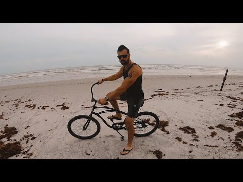 BEACH CRUISER BIKE RIDE on the Beach SURF & SAND / MORNING RIDE Electra Cruiser New Smyrna Beach FL