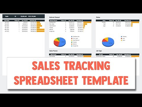 Sales Tracking Dashboard Spreadsheet Template for Google Sheets