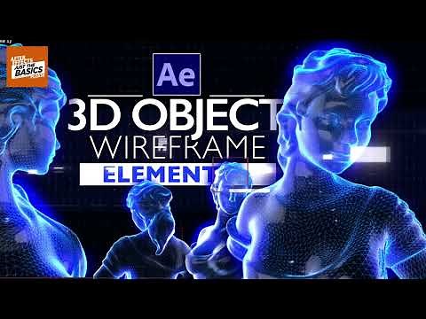 After Effects: 3D wireframe | Tutorial, fast & easy! #3dobjects