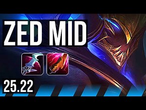 ZED vs IRELIA (MID) | 8/1/2, Godlike | KR Master | 25.22