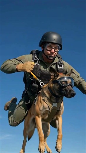 Military K9 Lands on Rolling Green Hills With Special Forces After C-130 Jump 🐾🌄