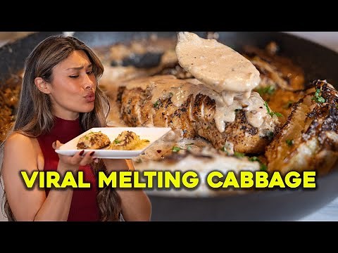 VIRAL MELTING CABBAGE! How I Make This a High Protein Meal You'll Make on Repeat!