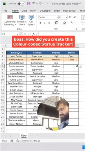 How to create colour coded status tracker in Excel #excel #edexcel #exceltips #exceltricks #trending