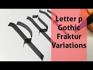 Easy Gothic Calligraphy Alphabet tutorial for beginners Learn Blackletter Fraktur Calligraphy Lesson
